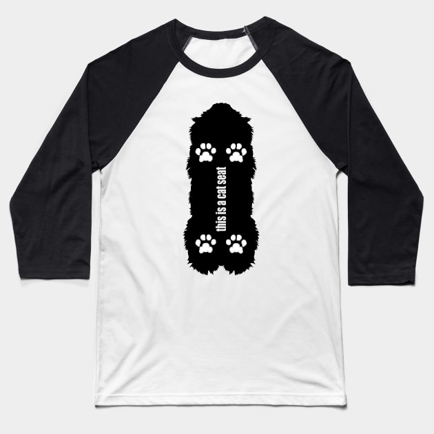 cat Baseball T-Shirt by arxitrav